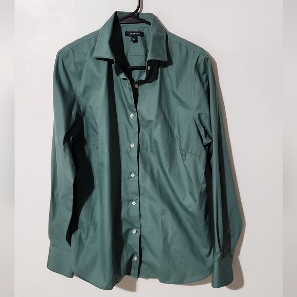 Lans end button down long sleve shirt 14 tall - Picture 1 of 3